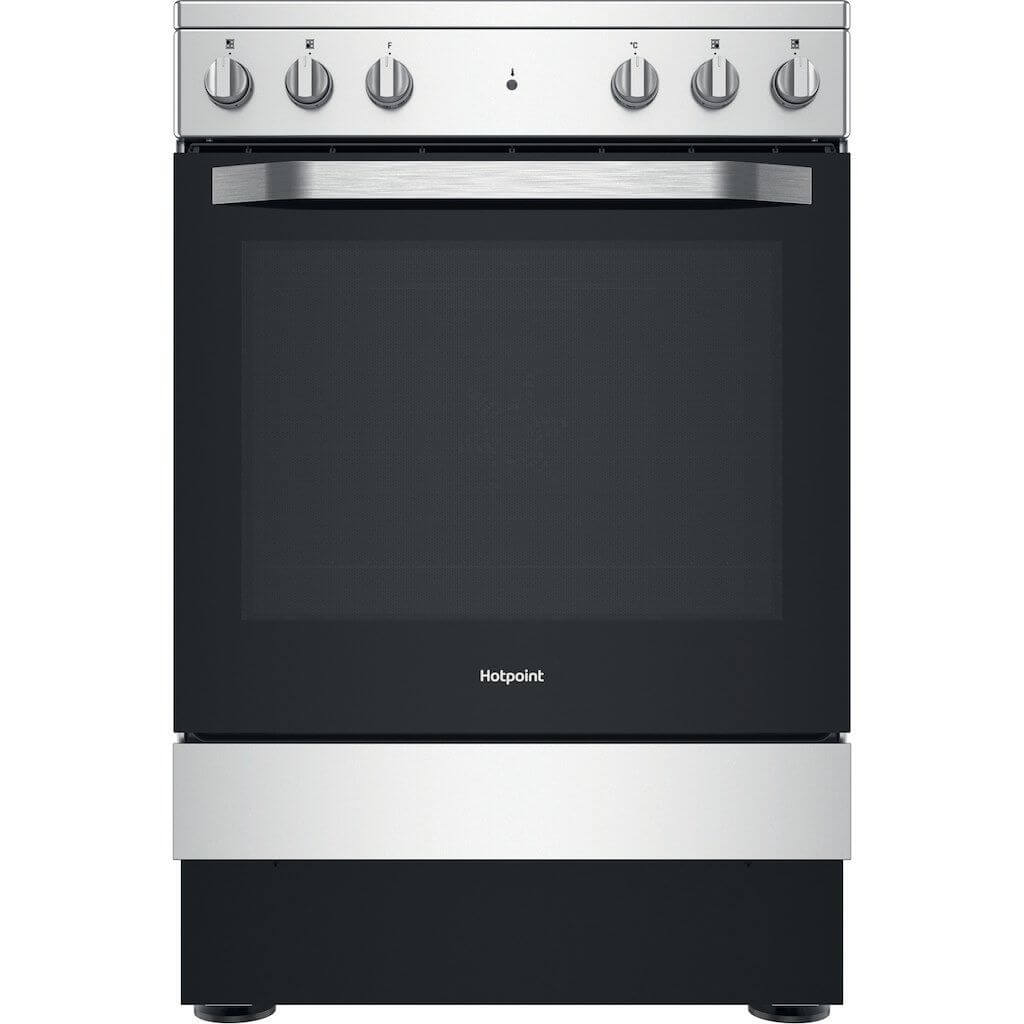 Hotpoint HS67V5KHX Electric Freestanding Cooker: 60Cm - Inox | Atlantic Electrics