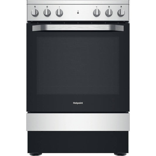 Hotpoint HS67V5KHX Electric Freestanding Cooker: 60Cm - Inox | Atlantic Electrics