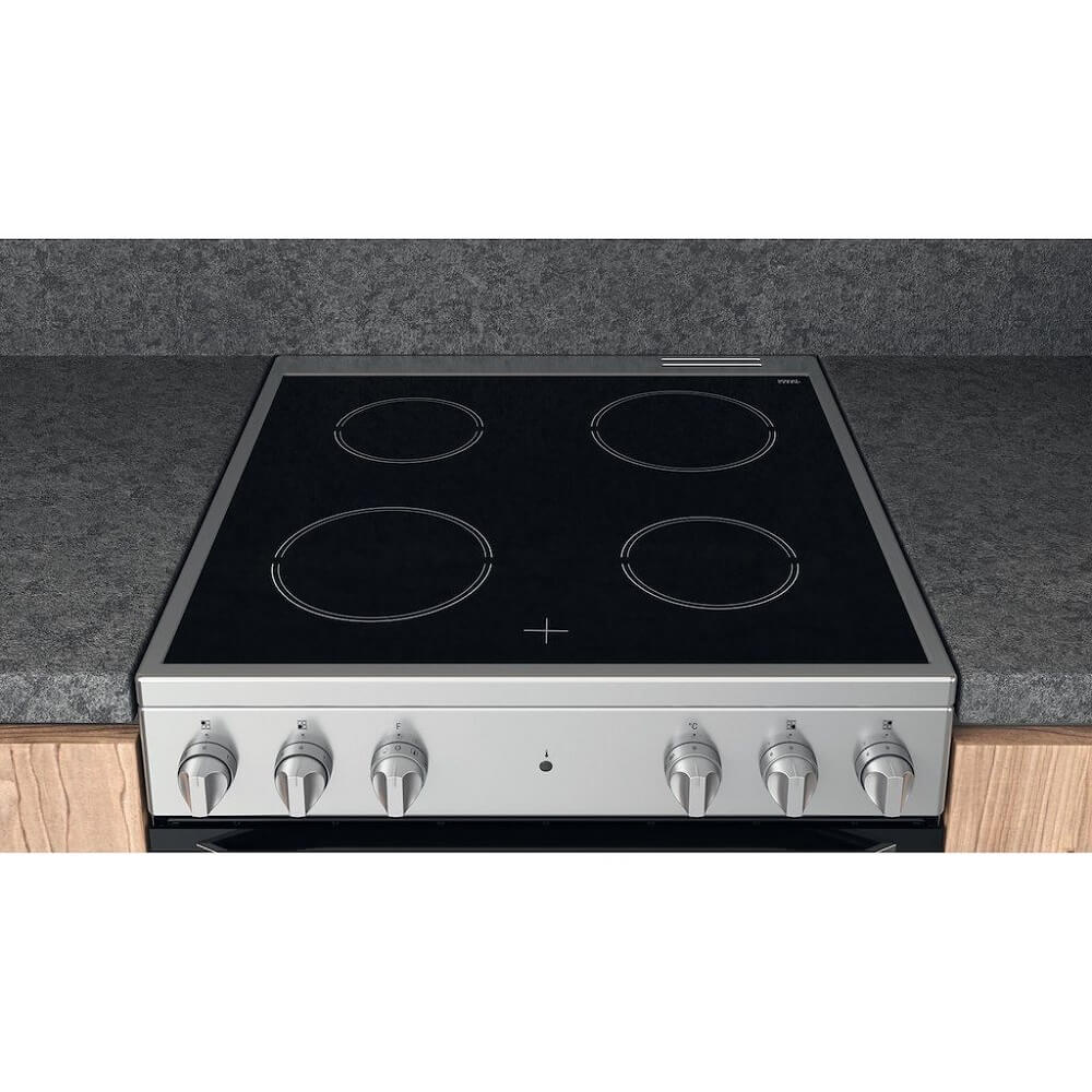 Hotpoint HS67V5KHX Electric Freestanding Cooker: 60Cm - Inox | Atlantic Electrics - 39478011166943 