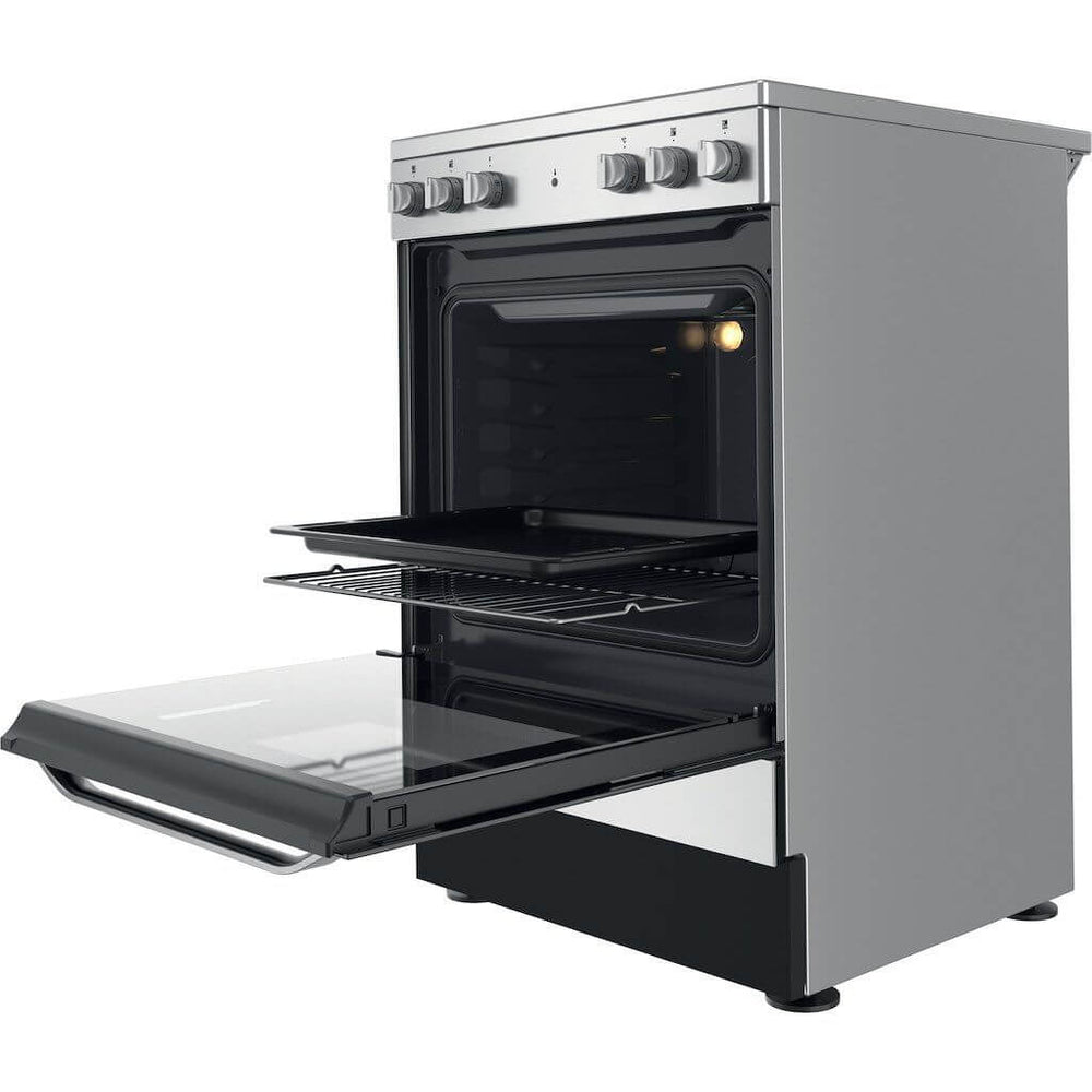 Hotpoint HS67V5KHX Electric Freestanding Cooker: 60Cm - Inox | Atlantic Electrics - 39478011134175 