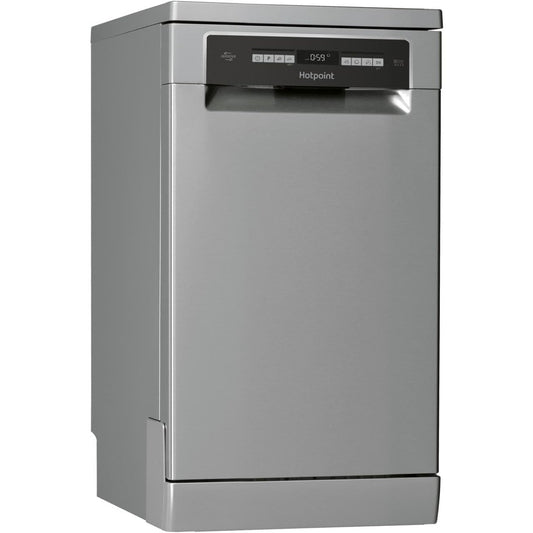 HOTPOINT HSFO3T223WX 10 Place Slimline Freestanding Dishwasher - Stainless Steel | Atlantic Electrics