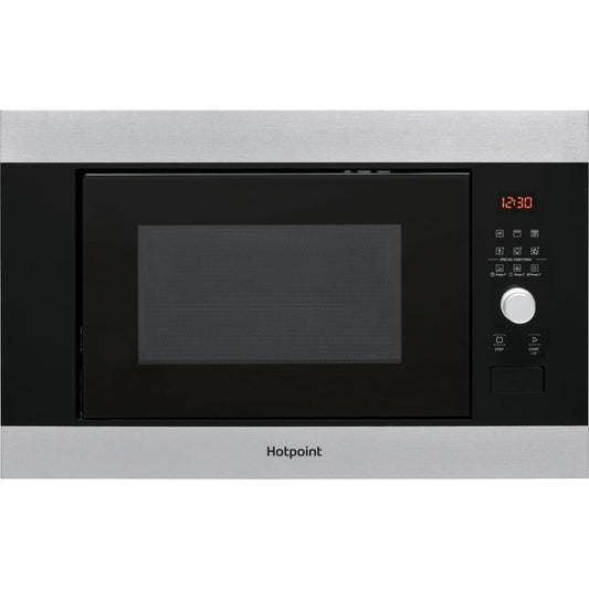 Hotpoint MF25GIXH Built In Microwave With Grill - Stainless Steel Effect | Atlantic Electrics