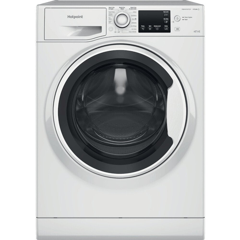 Hotpoint NDB8635WUK 8+6Kg Washer Dryer with 1400 rpm, 59.5cm Wide - White | Atlantic Electrics - 39478023979231 