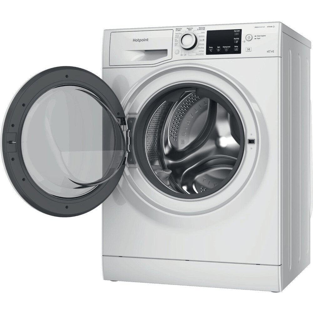 Hotpoint NDB8635WUK 8+6Kg Washer Dryer with 1400 rpm, 59.5cm Wide - White | Atlantic Electrics