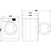 Thumbnail Hotpoint NDB9635BSUK 9+6KG Freestanding Washer Dryer, 1400 rpm Spin Speed, 59.5cm Wide - 40157510107359