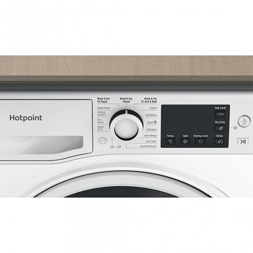 Hotpoint NDB9635WUK 9kg/6kg Washer Dryer with 1400 rpm, 59.5cm Wide - White | Atlantic Electrics - 39478022734047 