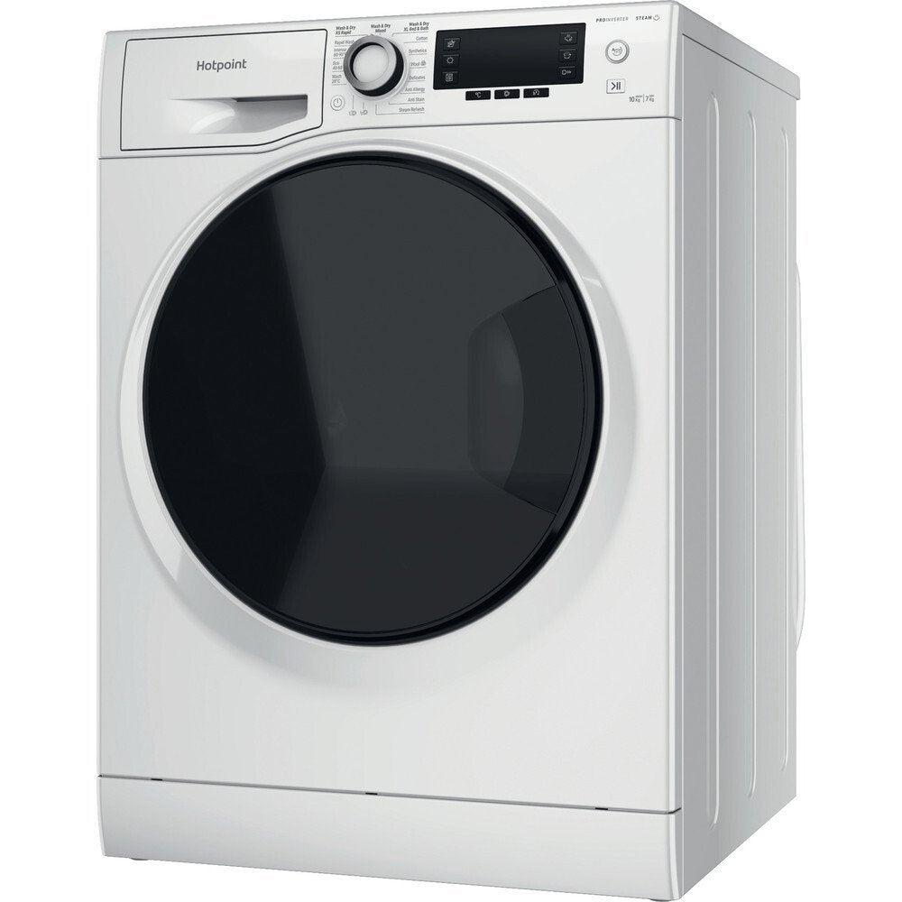 Hotpoint NDD10726DAUK 10+7Kg Washer Dryer With 1400 Rpm, 59.5cm Wide - White | Atlantic Electrics - 39478023651551 