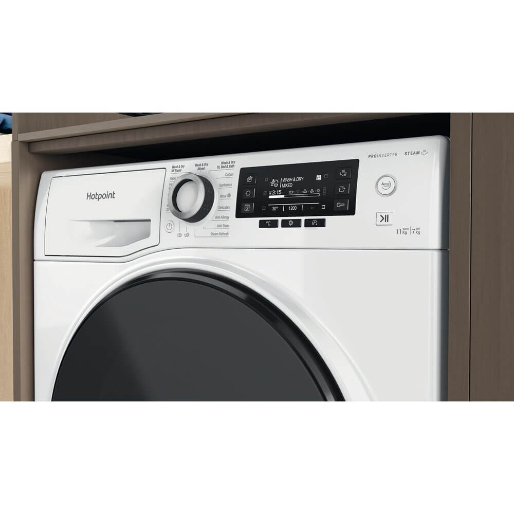 Hotpoint NDD11726DAUK 11kg/7kg Washer Dryer 1400rpm, White | Atlantic Electrics - 39779667771615 