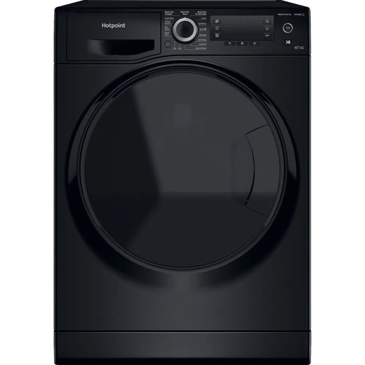 Hotpoint NDD8636BDAUK 8+6Kg Washer Dryer with 1400 rpm, 59.5cm Wide - Black | Atlantic Electrics