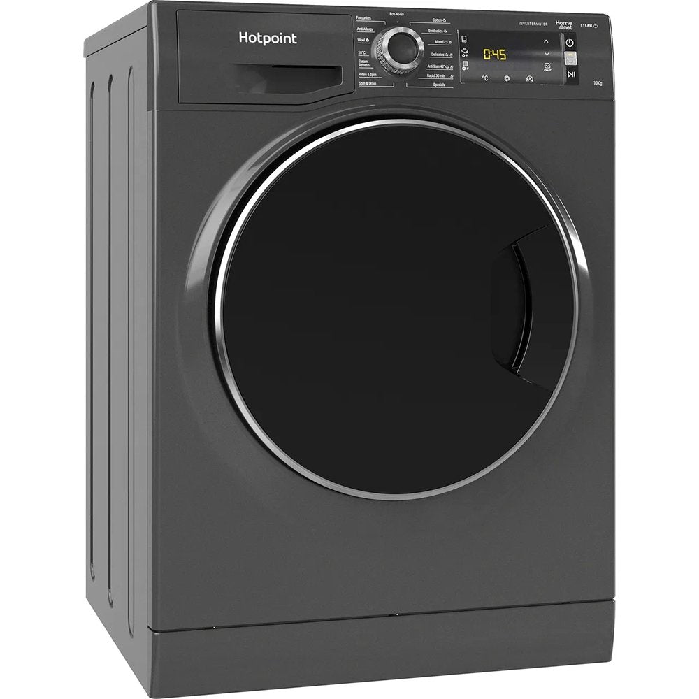 Hotpoint NLLCD1065DGDAWUKN 10kg Washing Machine, 1600 rpm, 59.5cm Wide - Black | Atlantic Electrics