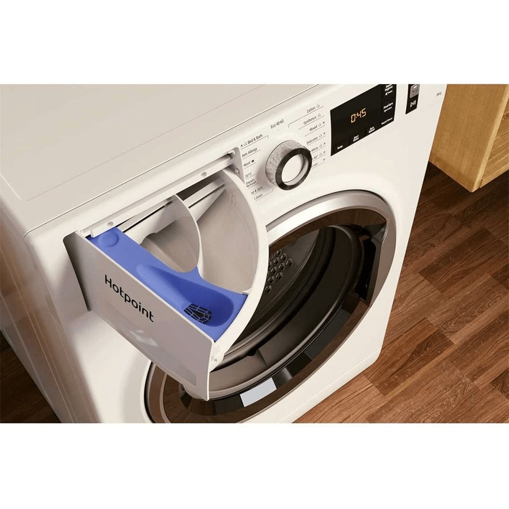 Hotpoint NM11946WCAUKN 9kg Washing Machine, 59.5cm Wide - White | Atlantic Electrics