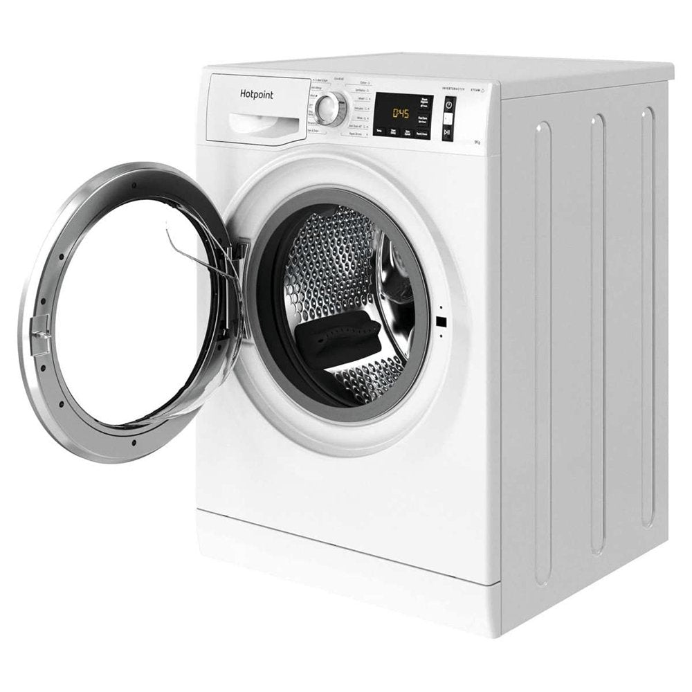 Hotpoint NM11946WCAUKN 9kg Washing Machine, 59.5cm Wide - White | Atlantic Electrics - 39478027419871 