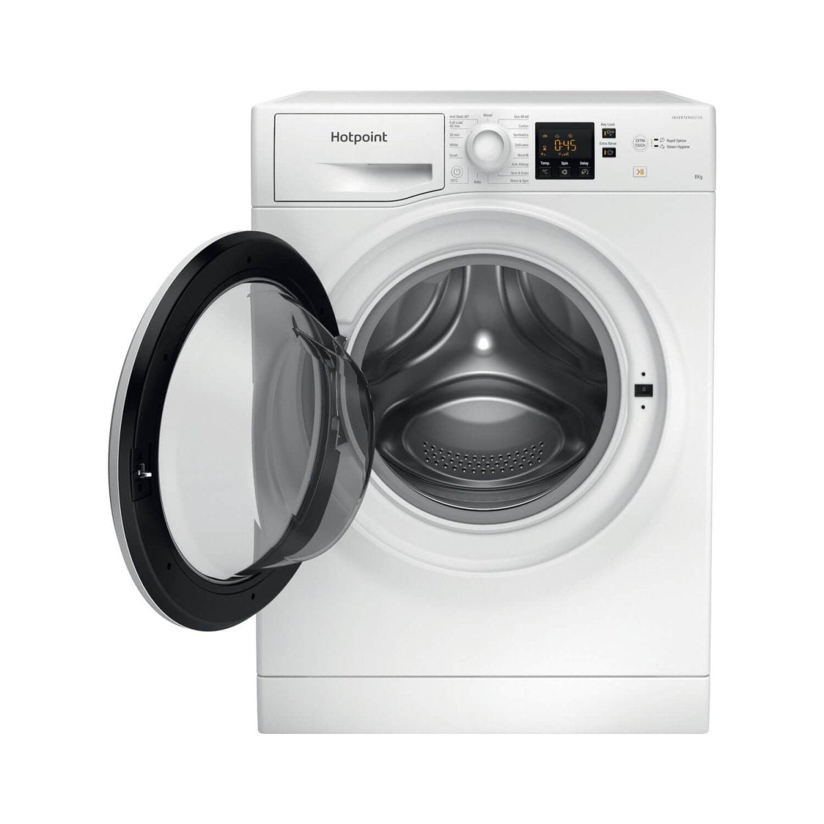 Hotpoint NSWF845CWUKN 8kg 1400rpm Freestanding Washing Machine - White | Atlantic Electrics