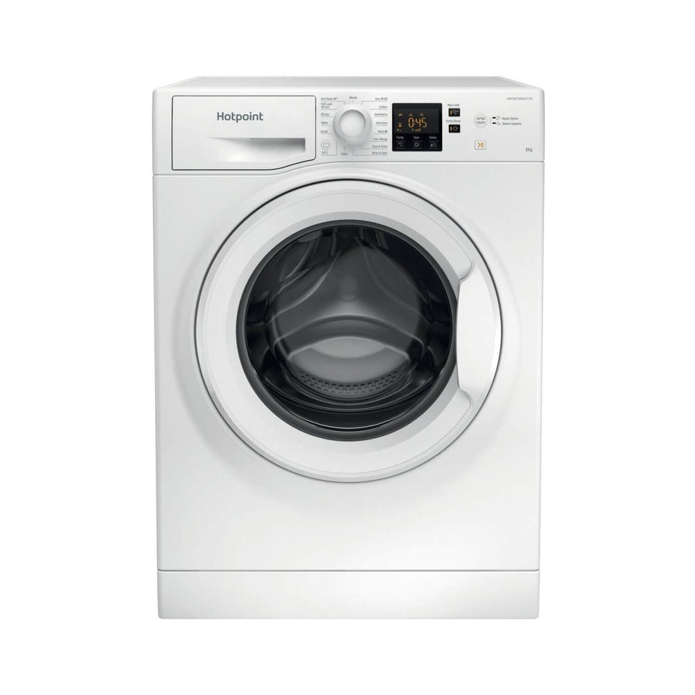 Hotpoint NSWF845CWUKN 8kg 1400rpm Freestanding Washing Machine - White | Atlantic Electrics - 39478029582559 