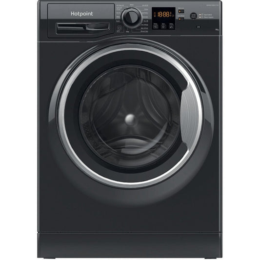 Hotpoint NSWF945CBSUKN 9kg Washing Machine with 1400 rpm, 59.5cm Wide - Black | Atlantic Electrics