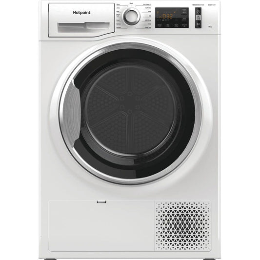 Hotpoint NTM118X3XB 8kg Load Heat Pump Tumble Dryer Class A++ White | Atlantic Electrics