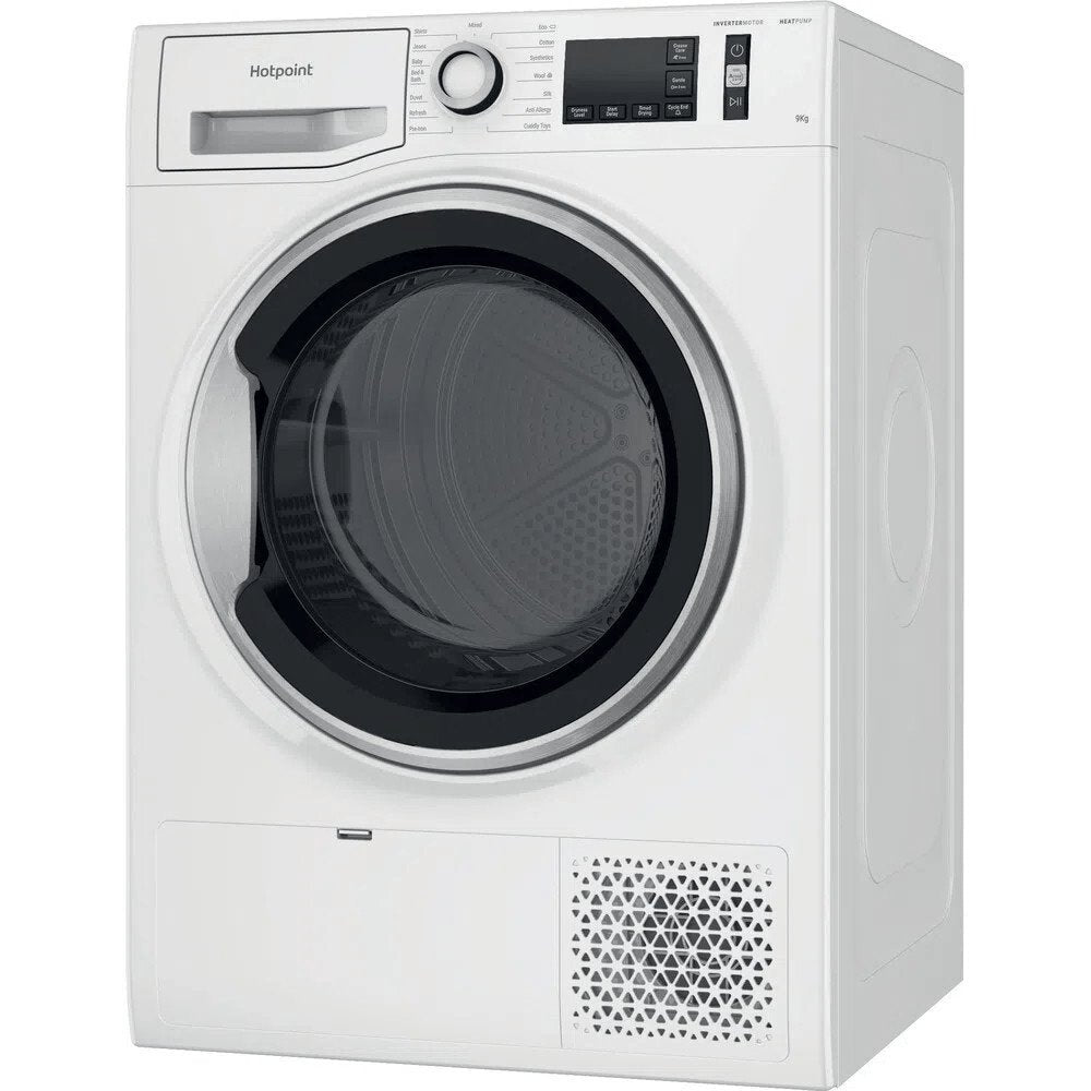 Hotpoint NTSM1192SKUK 9kg Heat Pump Tumble Dryer White | Atlantic Electrics - 39478033678559 