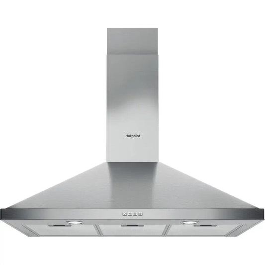 Hotpoint PHPN95FLMX1 Wall Mounted Cooker Hood, 89.8cm Wide - Stainless Steel | Atlantic Electrics