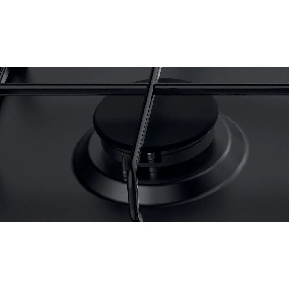 Hotpoint PPH60PFNB 55cm Wide Gas Hob, 4 Gas Burners - Black | Atlantic Electrics