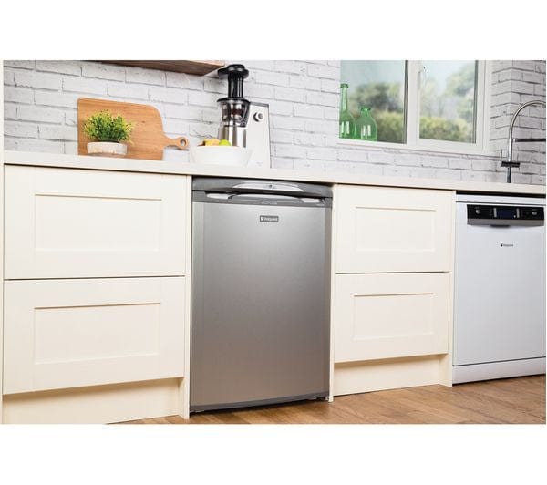 Hotpoint RLA36G 60cm Wide Freestanding Under Counter Larder Fridge - Graphite | Atlantic Electrics