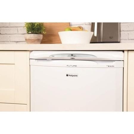 Hotpoint RLA36P 150 Litre Freestanding Under Counter Larder Fridge 85cm Tall Antibacterial Lining 60cm Wide - White | Atlantic Electrics