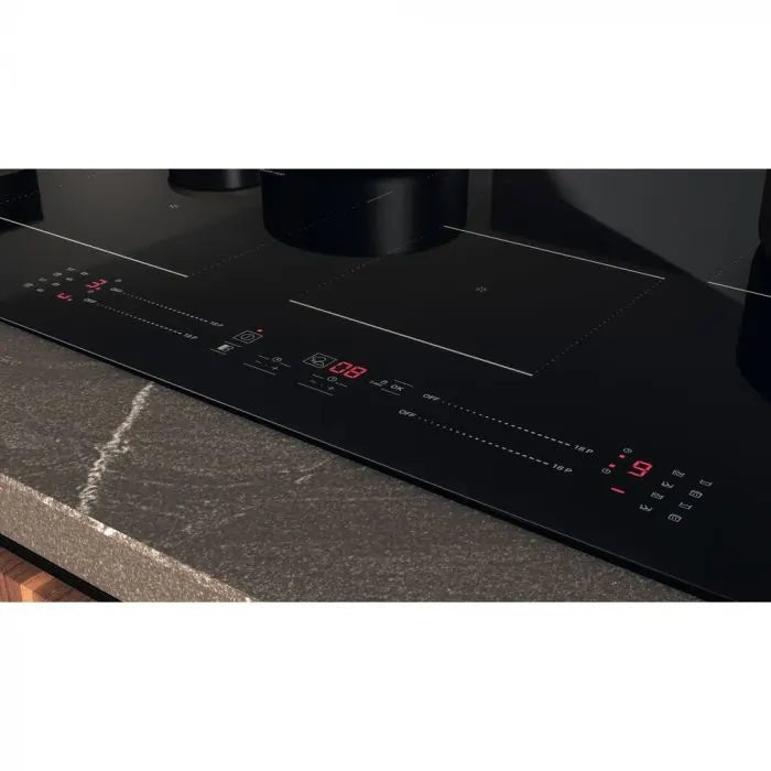 Hotpoint TS6477CCPNE 77cm 4 Zone Black Induction Hob with Flex Zone - Black | Atlantic Electrics