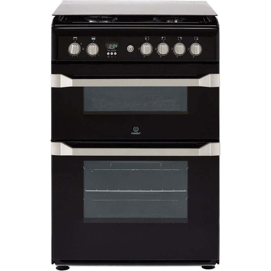 Indesit Advance ID60G2K Gas Cooker - Black - A Rated | Atlantic Electrics