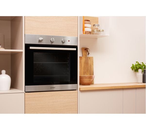 Indesit Aria IFW6330IX Built In Electric Single Oven 66 litre - Stainless Steel - A Rated | Atlantic Electrics