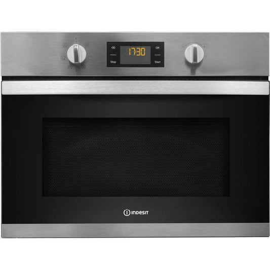 Indesit Aria MWI3443IX Built-in Microwave in Stainless Steel | Atlantic Electrics