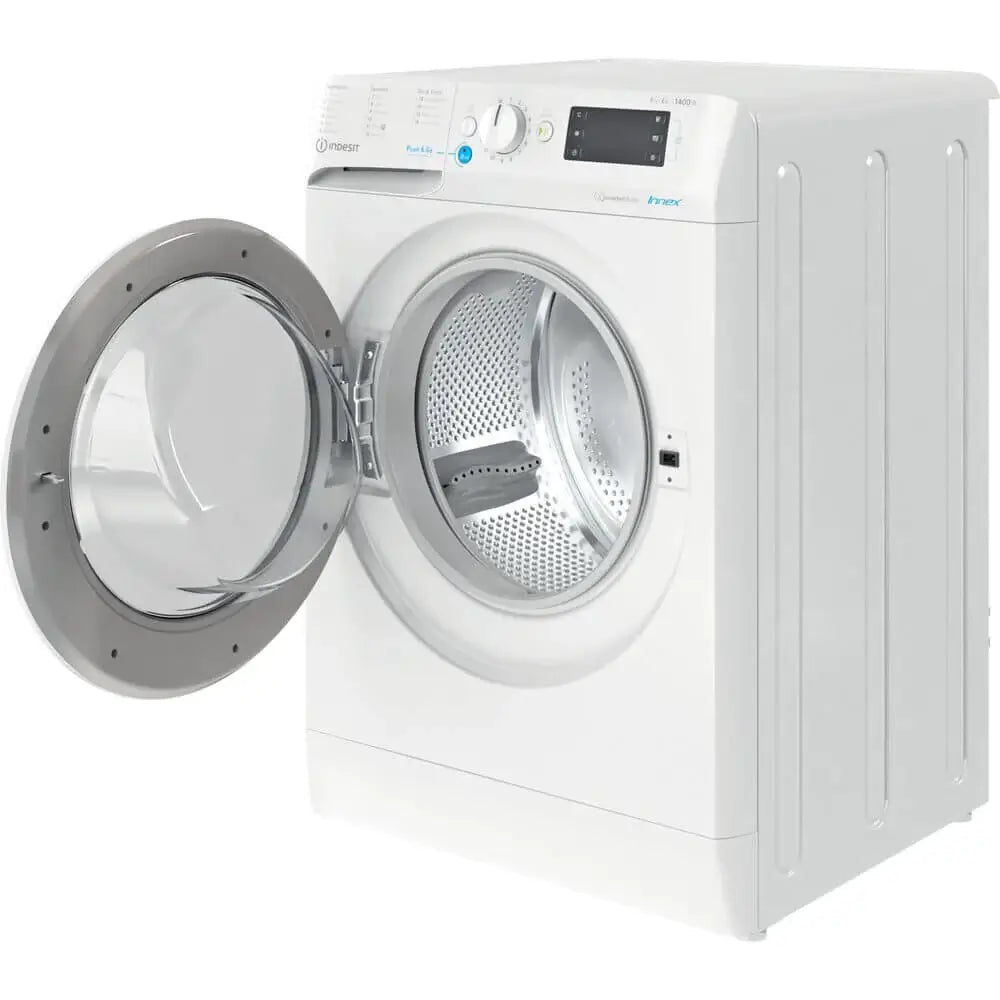 Indesit BDE86436XWUKN 8kg Wash 6kg Dry 1400rpm Freestanding Washer Dryer - White | Atlantic Electrics - 39709112074463 