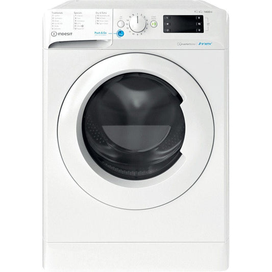 Indesit BDE96436XWUKN 9Kg / 6Kg Washer Dryer With 1400 Rpm - White | Atlantic Electrics