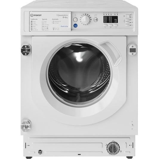 Indesit BIWDIL861284 8kg Wash 6kg Dry Integrated Washer Dryer With Quiet Inverter Motor | Atlantic Electrics