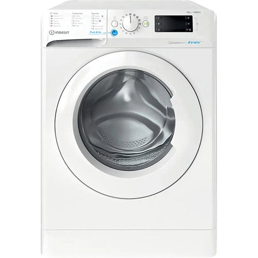 Indesit BWE101486XWUKN Freestanding Washing Machine 10Kg 1400 rpm, 59.5cm Wide - White | Atlantic Electrics