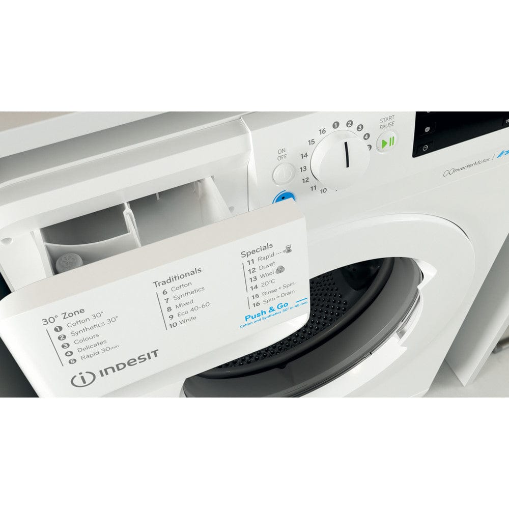 Indesit BWE101685XWUKN Washing Machine 10Kg 1600Rpm White | Atlantic Electrics