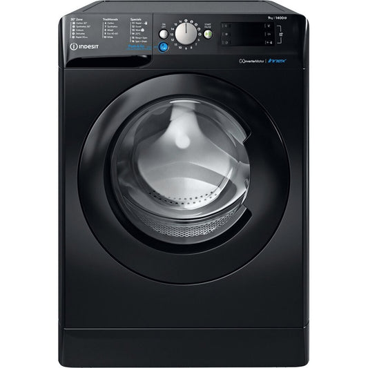 Indesit BWE91496XKUKN 9kg Washing Machine 1400 rpm, 59.5cm Wide - Black | Atlantic Electrics