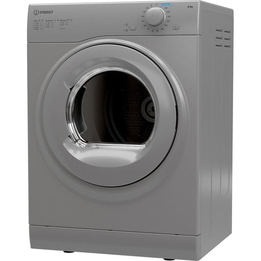 Indesit I1D80SUK 8KG Vented Tumble Dryer Silver | Atlantic Electrics