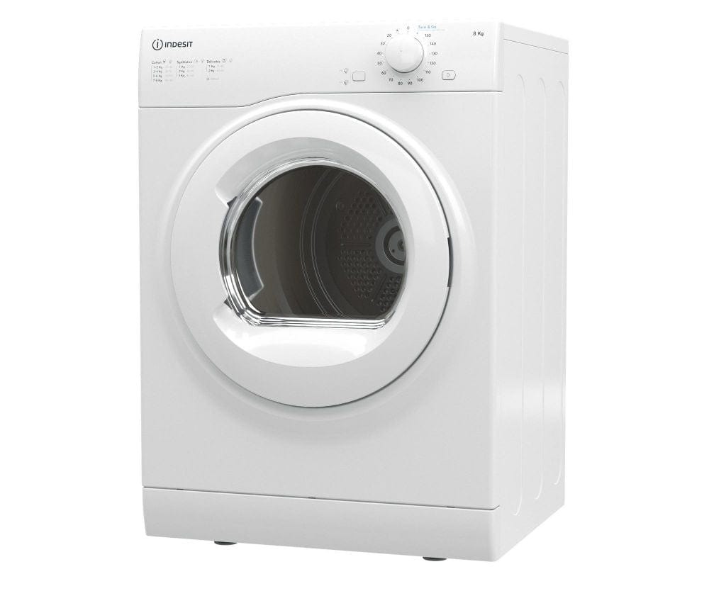 Indesit I1D80WUK 8kg Air Vented Tumble Dryer - White | Atlantic Electrics - 39478078865631 