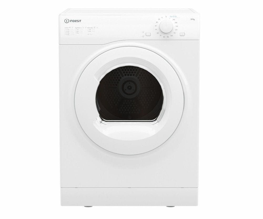 Indesit I1D80WUK 8kg Air Vented Tumble Dryer - White | Atlantic Electrics - 39478078800095 