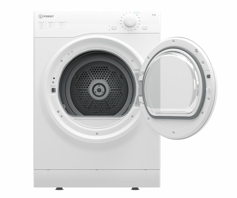 Indesit I1D80WUK 8kg Air Vented Tumble Dryer - White | Atlantic Electrics - 39478079029471 