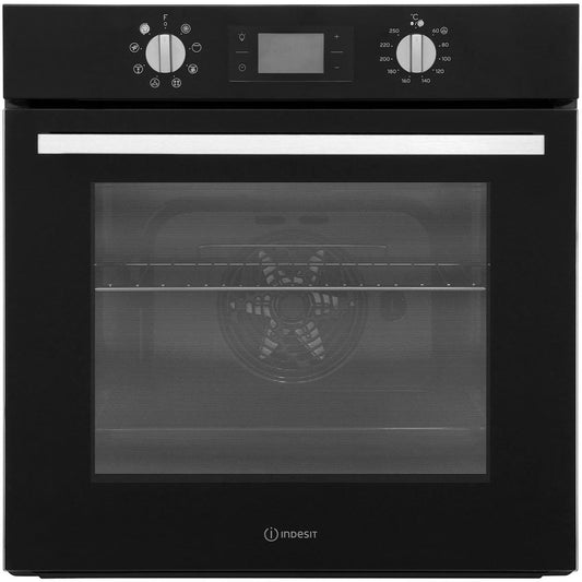 Indesit IFW6340BLUK Eight Function Electric Built-in Single Oven - Black | Atlantic Electrics