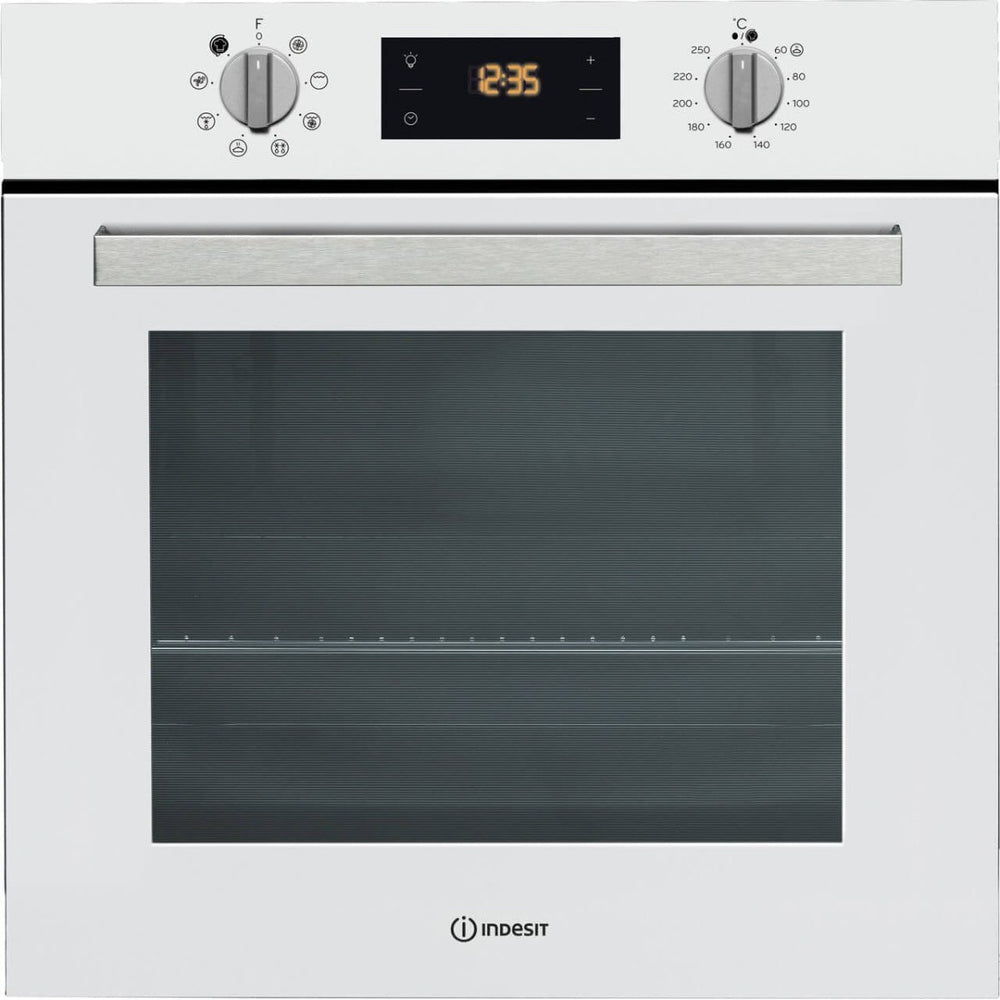 Indesit Aria IFW6340WHUK Eight Function Electric Built-in Single Oven White | Atlantic Electrics - 39478090760415 