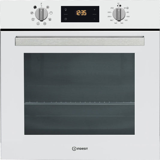 Indesit Aria IFW6340WHUK Eight Function Electric Built-in Single Oven White | Atlantic Electrics