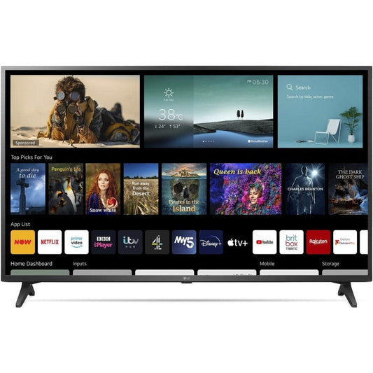 LG 50UP75006LF (2021) LED HDR 4K Ultra HD Smart TV, 50 inch with Freeview Play-Freesat HD, Ceramic Black | Atlantic Electrics