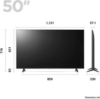 Thumbnail LG 50UR78006LK (2023) LED HDR 4K Ultra HD Smart TV, 50 inch with Freeview Play/Freesat HD, Dark Gray | Atlantic Electrics- 40157517807839