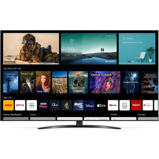 LG 55UP81006LR (2021) LED HDR 4K Ultra HD Smart TV, 55 inch with Freeview Play-Freesat HD, Black | Atlantic Electrics