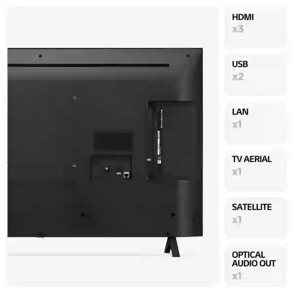LG 55UR78006LKAEK 55" 4K LED Smart Television - Black | Atlantic Electrics - 40452195942623 