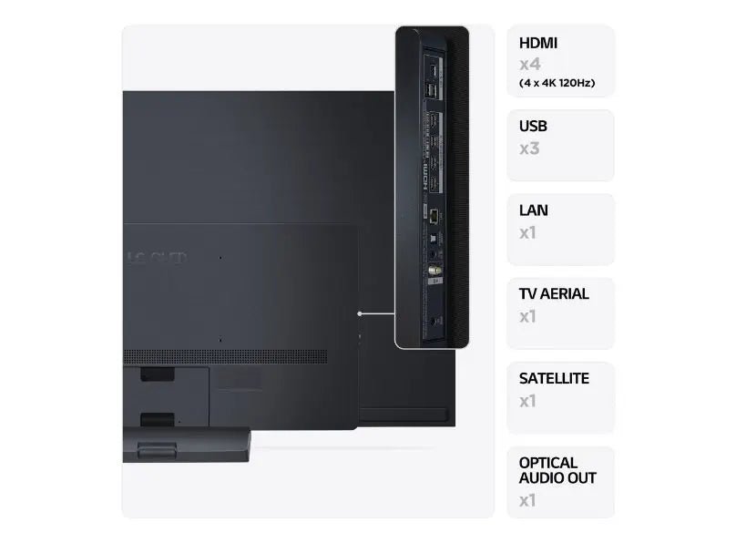 LG 65 Inch OLED65C36LC Smart 4K UHD HDR OLED Freeview TV - Dark Titan | Atlantic Electrics - 40452196925663 