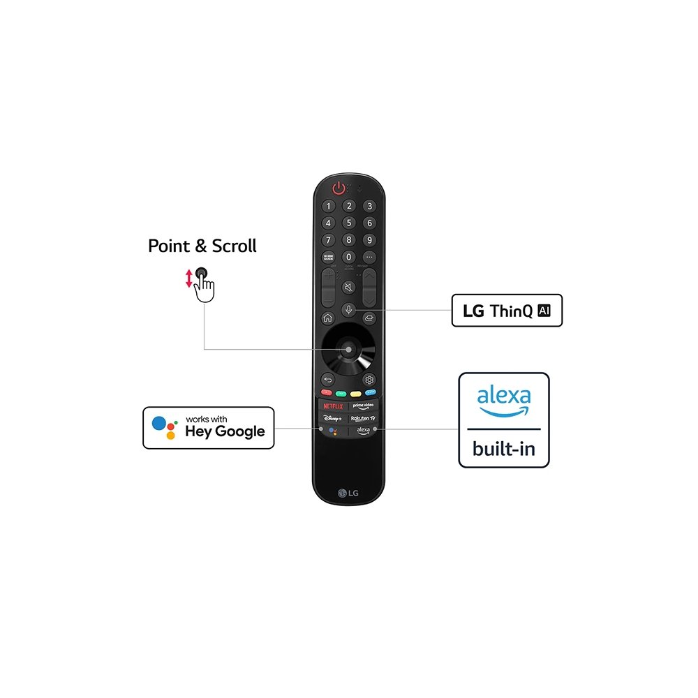 LG 65QNED816QAAEK 65" 4K QNED Smart TV with Voice Assistants | Atlantic Electrics - 39478146040031 