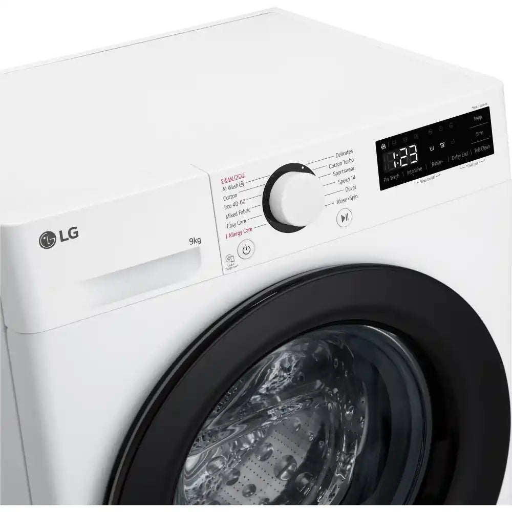 LG F2Y509WBLN1 Washing Machine in White 1200rpm 9kg - White | Atlantic Electrics - 40464353886431 