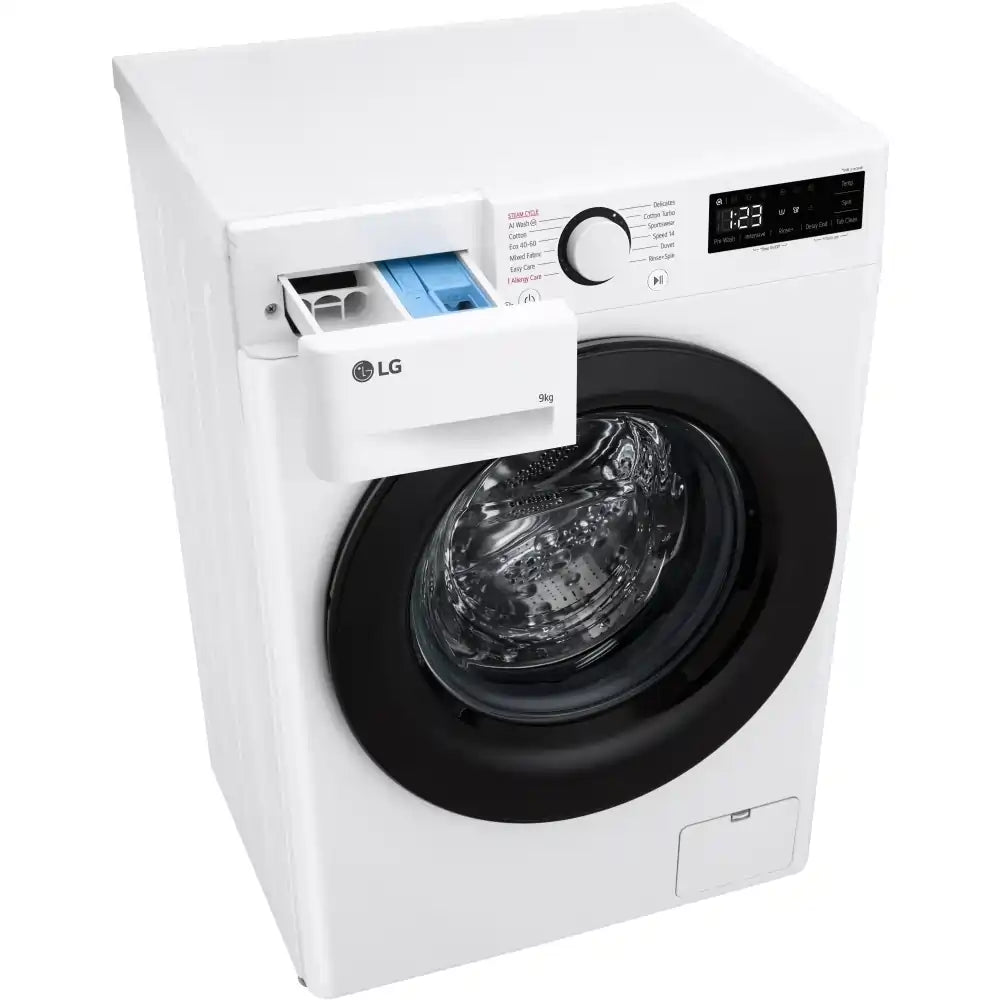 LG F2Y509WBLN1 Washing Machine in White 1200rpm 9kg - White | Atlantic Electrics - 40464354115807 